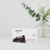 Carte de visite Locomotive à vapeur (Debout devant)