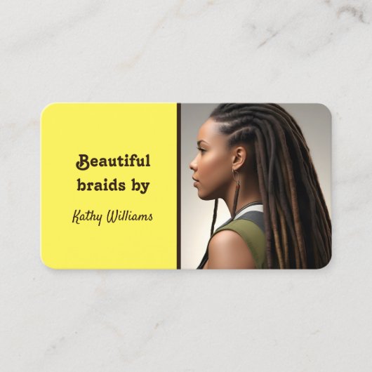 Carte De Visite Loctician Dreadlocks (Devant)