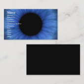 Carte De Visite l'oeil bleu est mignon (Devant / Derrière)