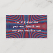 Carte De Visite L'oeil pourpre de remous taquinent (Dos)