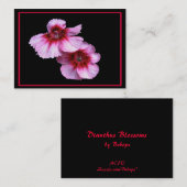 Carte De Visite L'oeillet fleurit ATC (Devant / Derrière)