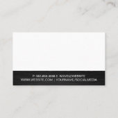 Carte De Visite Loft Moderne | Page d'accueil Key Real Agent Desig (Dos)