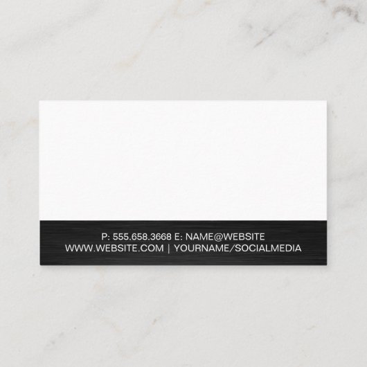 Carte De Visite Loft Moderne | Page d'accueil Key Real Agent Desig (Dos)