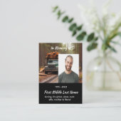 Carte De Visite Log Haul Driver Memorial Keepsake  (Debout devant)
