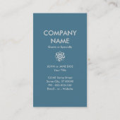 Carte De Visite logicskull bleu (Dos)