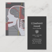 Carte De Visite logicskull confus de coeur (Devant / Derrière)