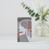 Carte De Visite logicskull confus de coeur (Debout devant)