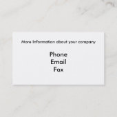 Carte De Visite Logistics Company (Dos)