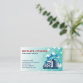 Carte De Visite Logistics | Truck Delivery Drivers (Debout devant)