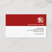 Carte De Visite Logistique abstraite simple moderne créative de (Dos)