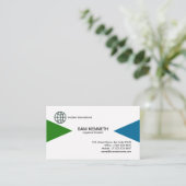 Carte de visite logistique élégant simple de (Debout devant)