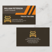 Carte De Visite Logistique en couches Brown élégantes (Devant / Derrière)