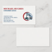 Carte De Visite Logistique | Services de livraison de camions (Devant / Derrière)