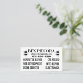 Carte De Visite Logo (Debout devant)