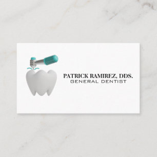 Carte De Visite Logo 3D Tooth and Drague