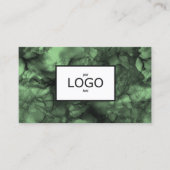 Carte de visite LOGO à encre verte (Devant)