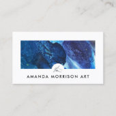 Carte De Visite Logo à la main d'artiste moderne (Devant)