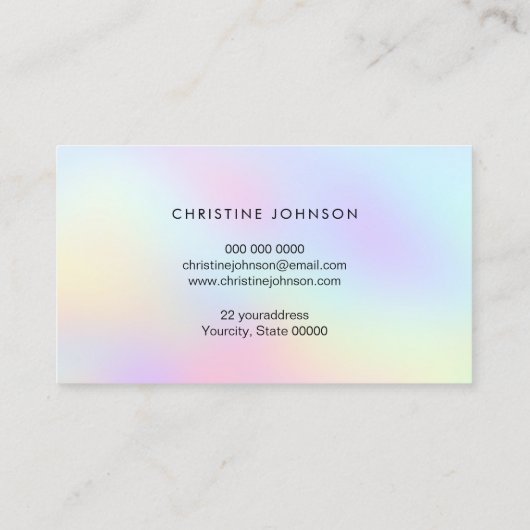 Carte De Visite logo abeille (Dos)