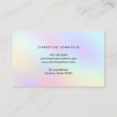 Carte De Visite logo abeille nid d'abeille sur pastels arrière - p (Dos)