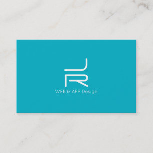 Carte De Visite Logo abstrait minimal hyper d'initiales