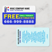 Carte De Visite Logo AC Professionnel (Devis Gratuits), CVC Modern (Devant / Derrière)