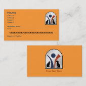 Carte De Visite Logo animal vétérinaire fait sur commande avec le (Devant / Derrière)