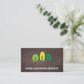 Carte De Visite Logo Arbres | Paysage | Services de jardinage (Debout devant)