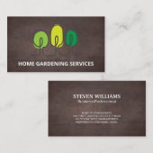 Carte De Visite Logo Arbres | Paysage | Services de jardinage (Devant / Derrière)