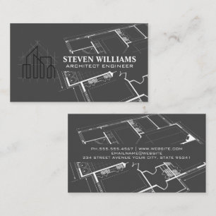 Carte De Visite Logo Architect Construction   Plan directeur