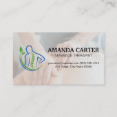 Carte De Visite Logo arrière de colonne vertébrale | Session de ma (Devant)