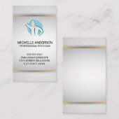 Carte De Visite Logo arrière de la colonne vertébrale | Chiroprati (Devant / Derrière)