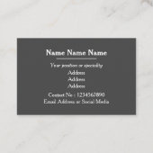 Carte De Visite Logo Art déco Gold (Dos)