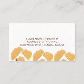 Carte De Visite Logo artisanal Empanadas Business Main Drag (Dos)