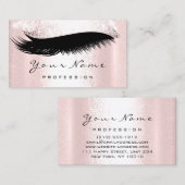 Carte De Visite Logo Artiste maquillage professionnel Glam Pink La (Devant / Derrière)