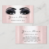 Carte De Visite Logo Artiste maquillage professionnel Marine Black (Devant / Derrière)