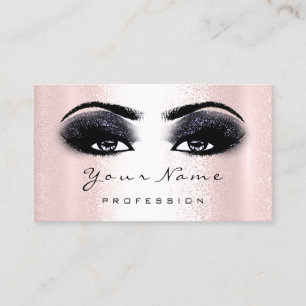 Carte De Visite Logo Artiste maquillage professionnel Marine Black