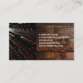 Carte De Visite Logo Artistique Du Vin | Bois (Dos)