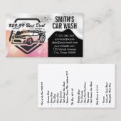 Carte De Visite Logo Auto Car Wash | Les soap-sons (Devant / Derrière)