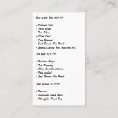 Carte De Visite Logo Auto Car Wash | Service de nettoyage (Dos)