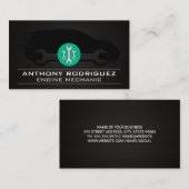 Carte De Visite Logo Auto Car | Wrenches | Mécanique (Devant / Derrière)