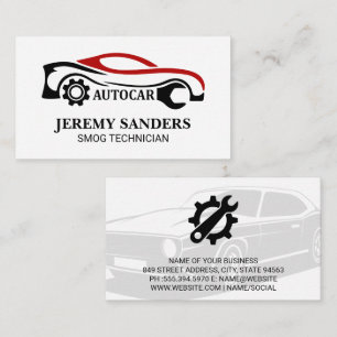 Carte De Visite Logo Auto Modern Industrie des services de voitu
