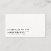 Carte De Visite Logo Auto Service Car Care (Dos)