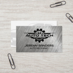 Carte De Visite Logo Auto Tech Automotive   Dépouille