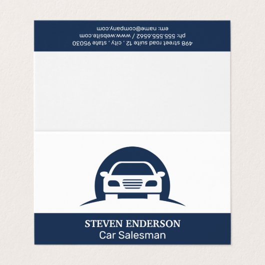 Carte De Visite Logo automatique (Extérieur déplié)