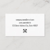 Carte De Visite Logo automatique | Arrière - plan d'or (Dos)