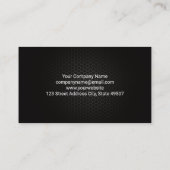 Carte De Visite Logo automatique | Logo des services automobiles (Dos)