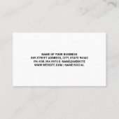 Carte De Visite Logo automatique | Or métallique | Marbre (Dos)