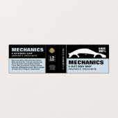 Carte De Visite Logo automobile, Auto Mécanique & Réparations, Dét (Extérieur déplié)