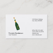 Carte De Visite Logo avec Dividers Champagne (Dos)