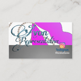 Carte De Visite Logo Avon Instagram esthétique Busi